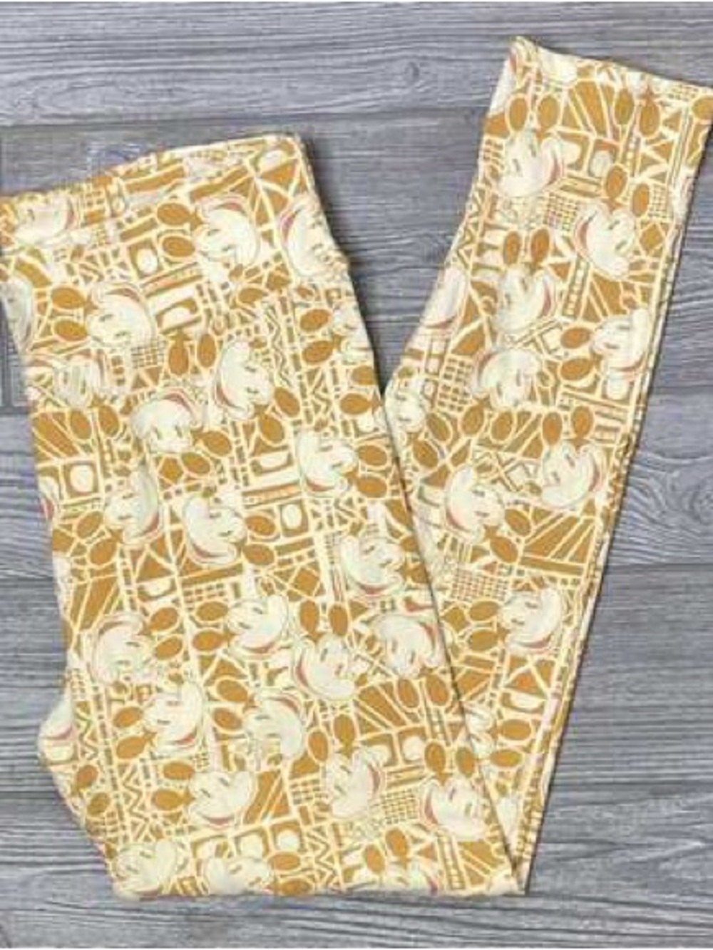 Disney Mickey Mouse Women’s Leggings Tall & Curvy OSFM 12-18 Stretch Loungewear